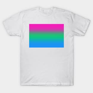 Polysexual Pride Flag Gradient T-Shirt